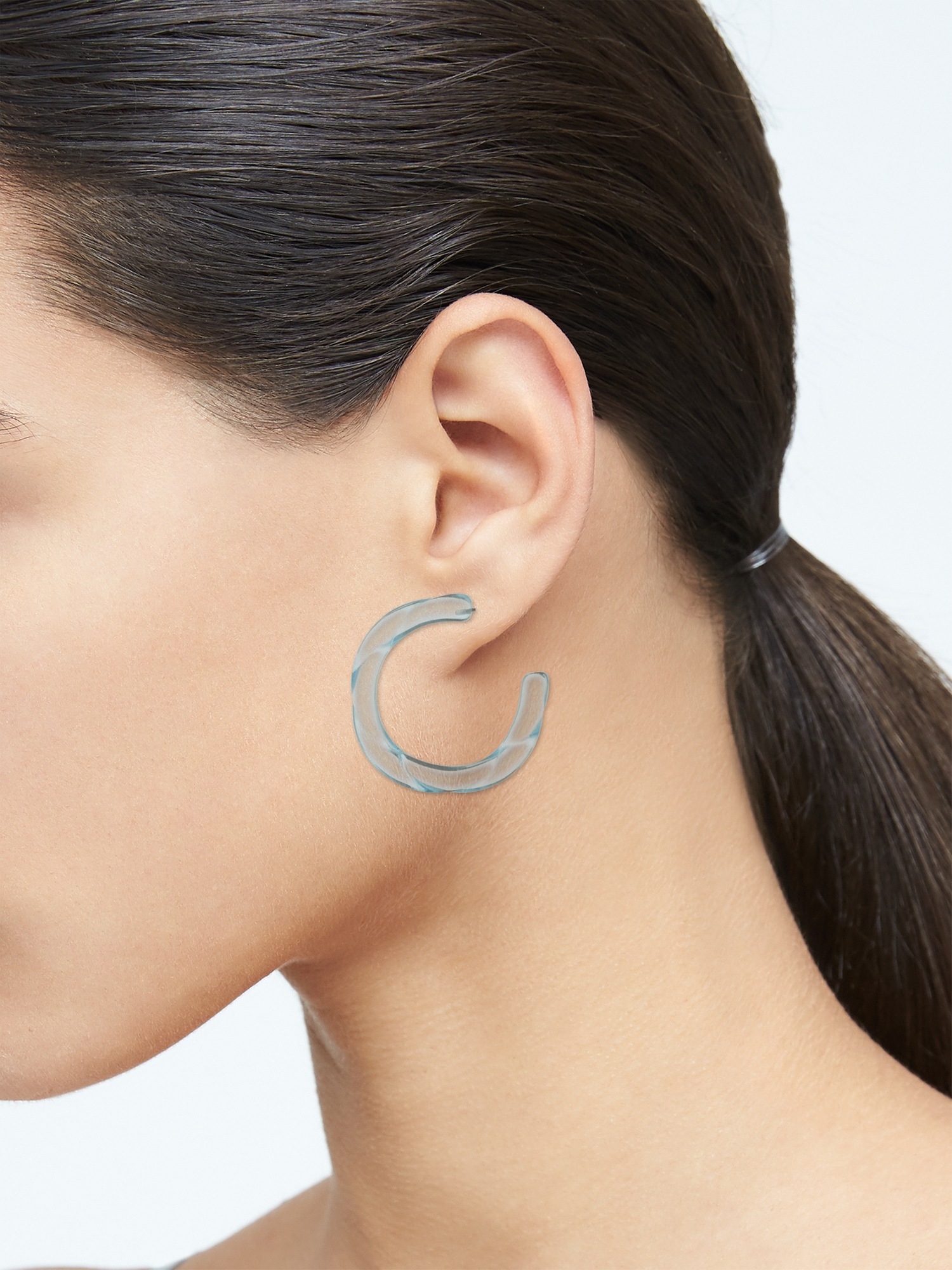 Twisted Resin Hoop Earrings
