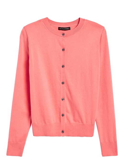 Banana Republic Stretch-Cotton Cardigan Sweater. 1