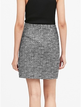 Knit Boucle Mini Skirt | Banana Republic