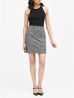 Knit Boucle Mini Skirt | Banana Republic