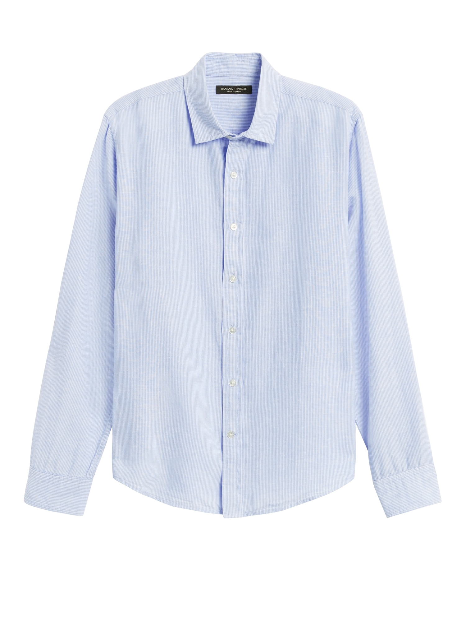 Untucked Slim-Fit Linen-Cotton Shirt | Banana Republic