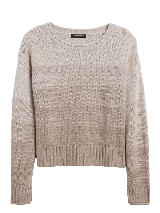 Banana Republic Cashmere Ombré Cropped Sweater. 1