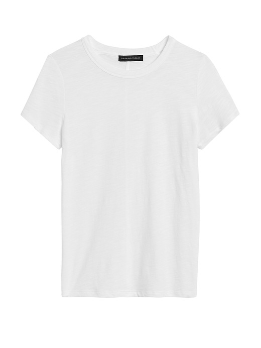 Slub Cotton Modal Crew Neck T Shirt Banana Republic 