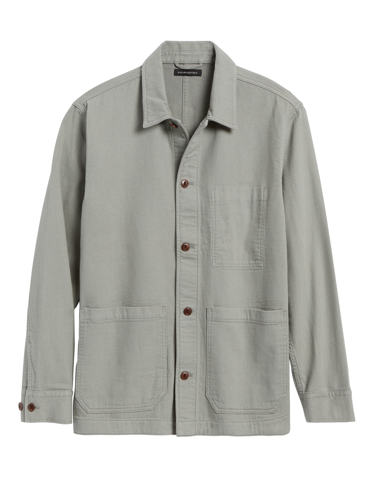Slim Double-Weave Shirt Jacket