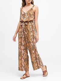 banana print jumpsuit