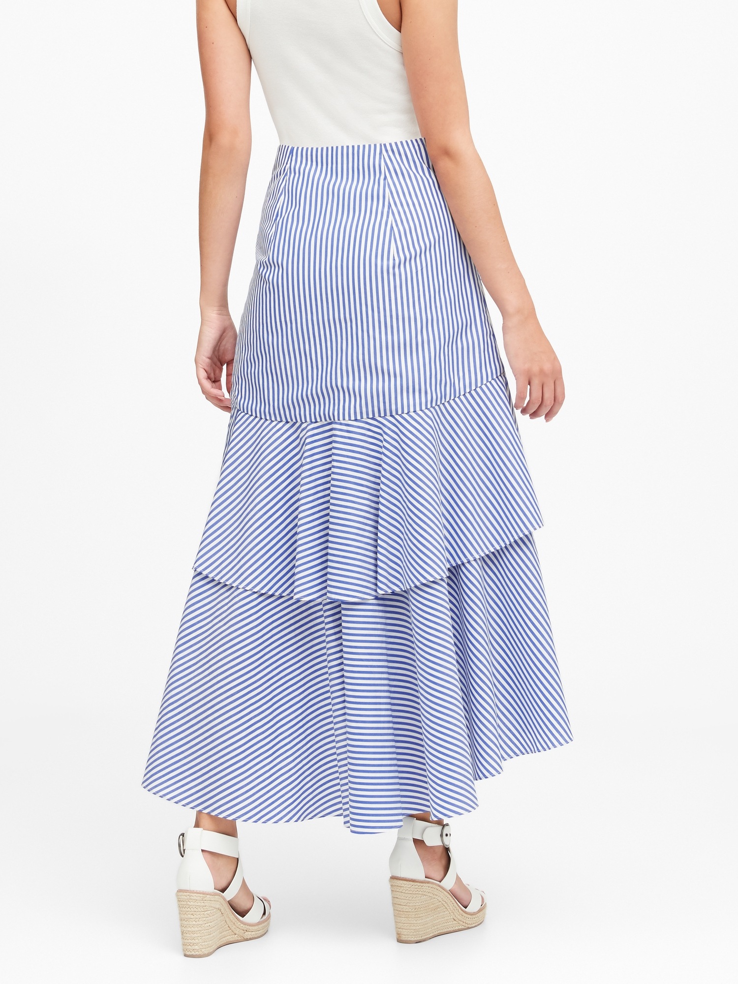 banana republic high waisted maxi skirt