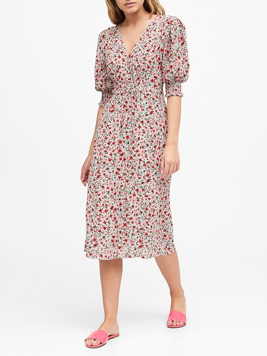 Robe Midi Une Bretelle Banana Republic - Couleur Bleu électrique, Taille M, Soie Mélangée, Très Bon état D'occasion