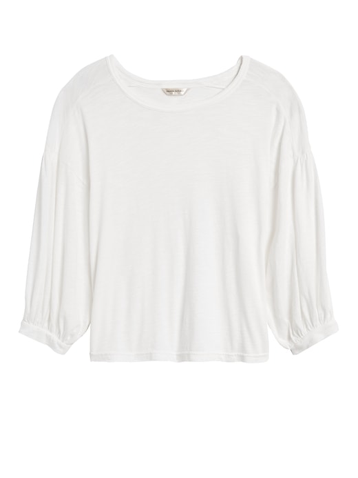 Banana Republic Balloon-Sleeve Cropped Top - 587717042000