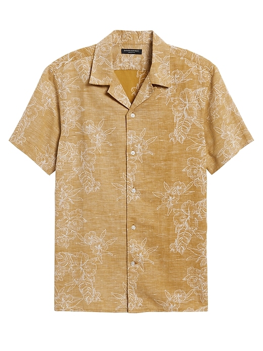 Slim-Fit Linen-Cotton Resort Shirt | Banana Republic