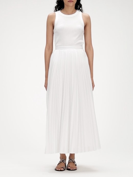 poplin maxi skirt