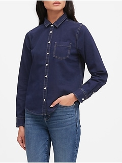 banana republic mens denim shirt