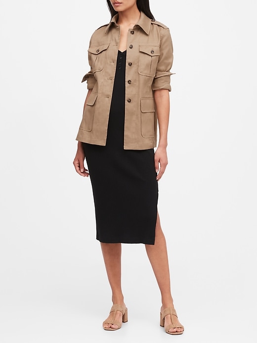 Linen-Cotton Jacket | Banana Republic