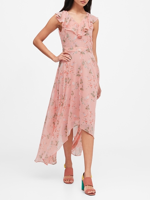 pink dress banana republic