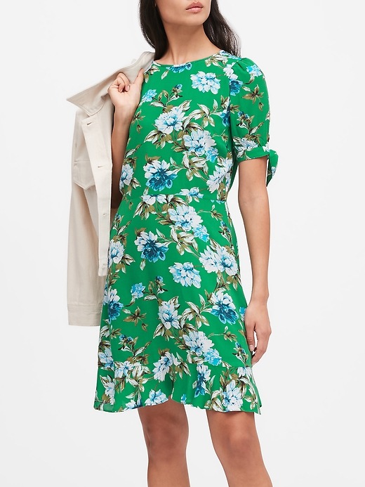 banana republic botanical maxi dress