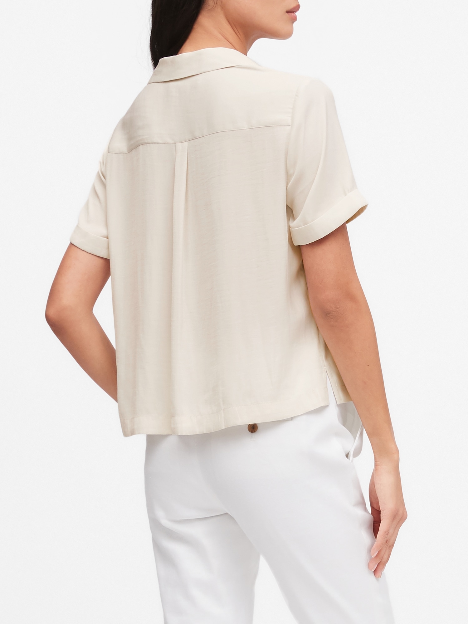 Camp-Collar Blouse