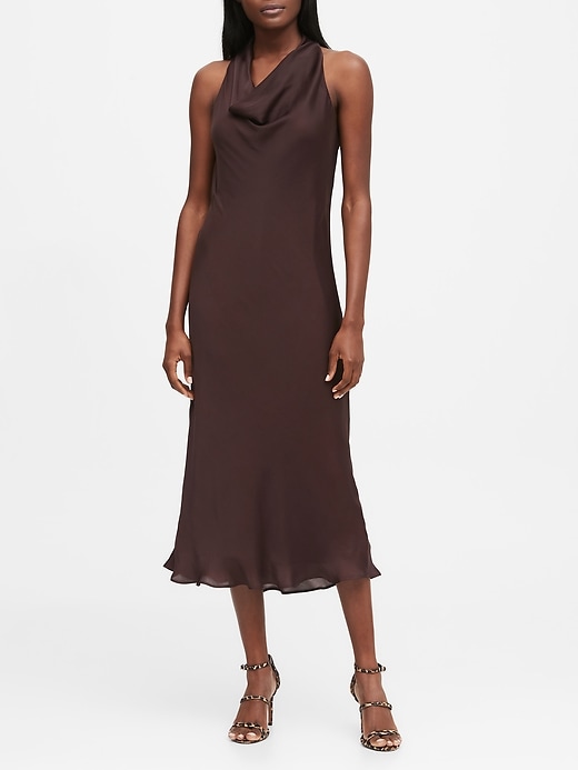 Satin Cowl-Neck Slip Dress | Banana Republic Satin Cowl-Neck Slip Dress | Banana Republic