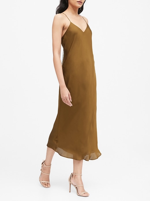 satin slip dress banana republic