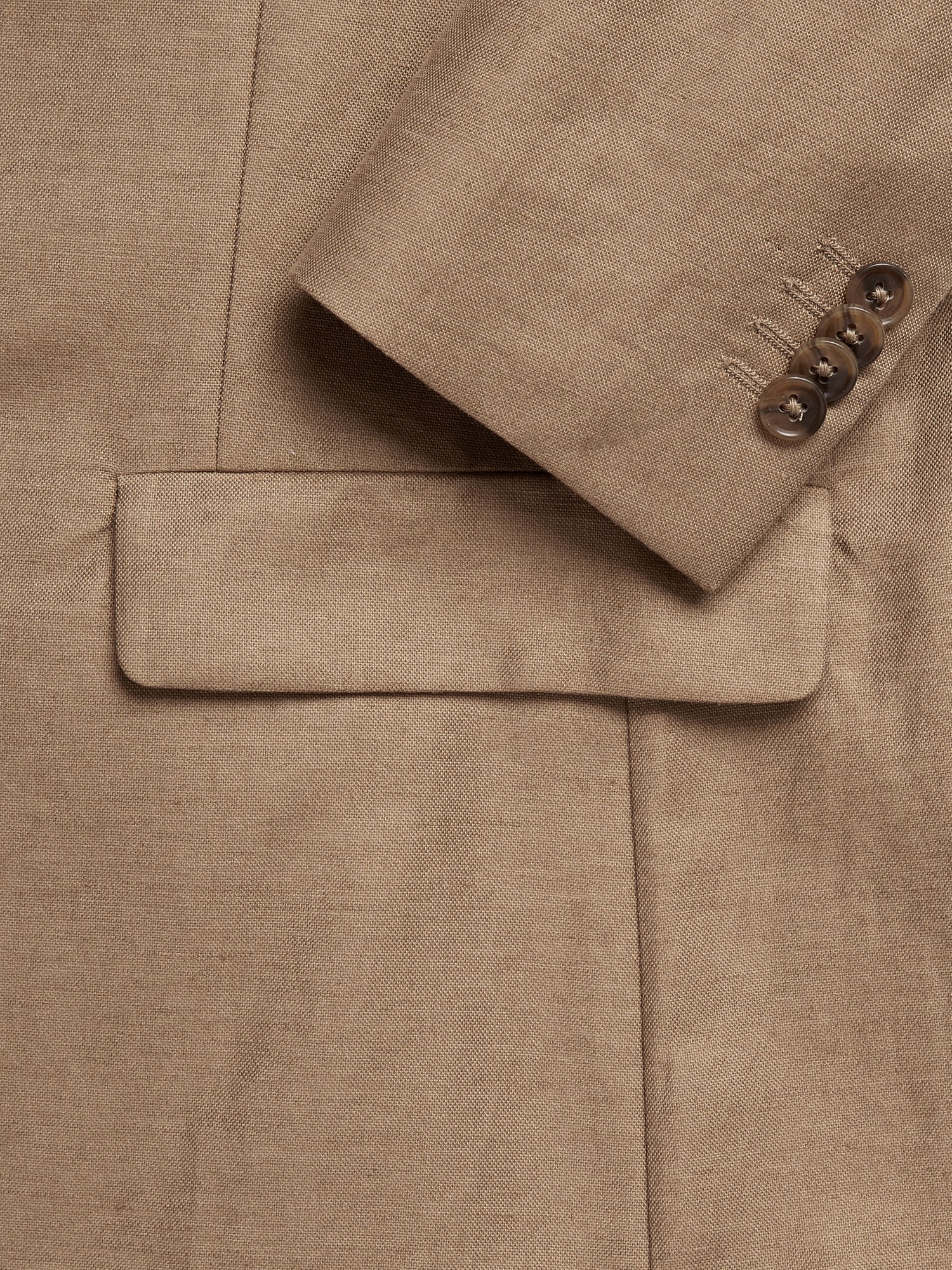 Slim Italian Cotton-Linen Suit Jacket