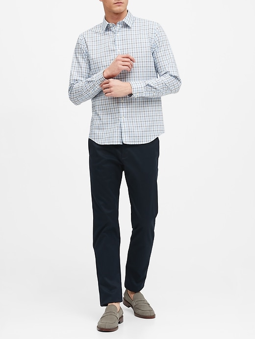Untucked Slim-Fit Non-Iron Dress Shirt | Banana Republic