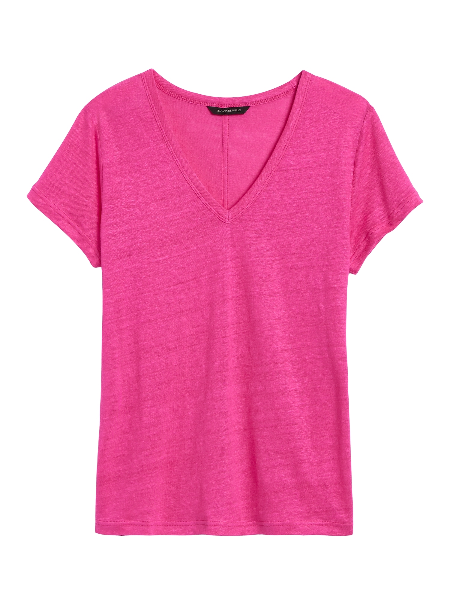 Linen V-Neck T-Shirt | Banana Republic Linen V-Neck T-Shirt | Banana Republic