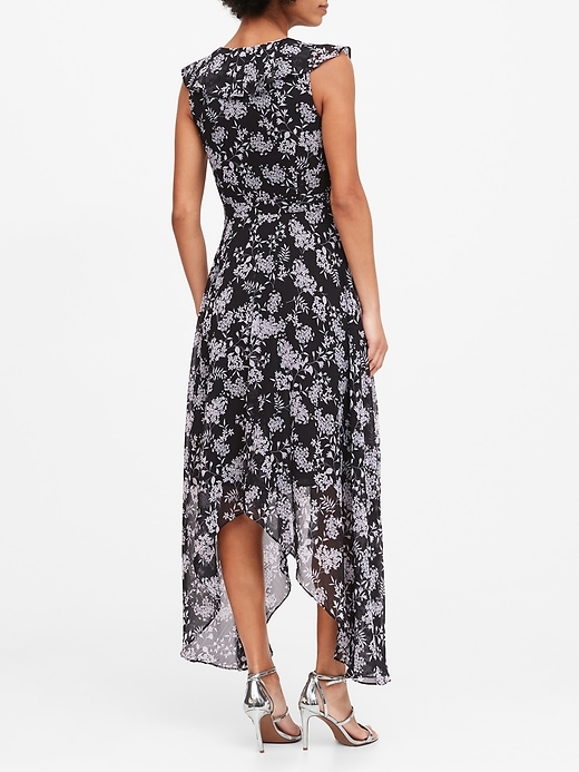 Petite Ruffle Maxi Dress | Banana Republic