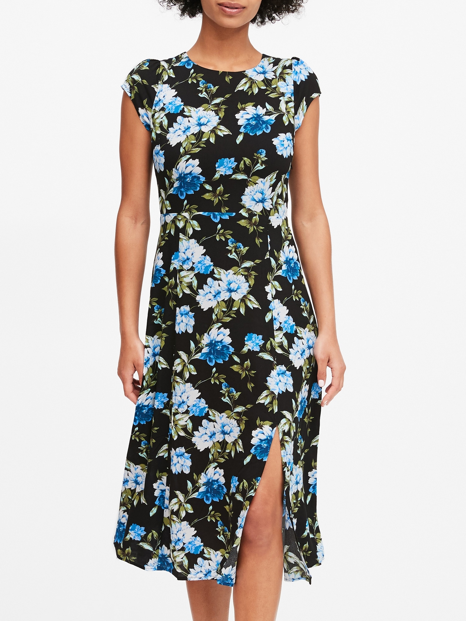 ECOVERO™ Midi Dress | Banana Republic