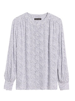 banana republic sheer blouse