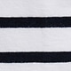 White & Navy Stripe