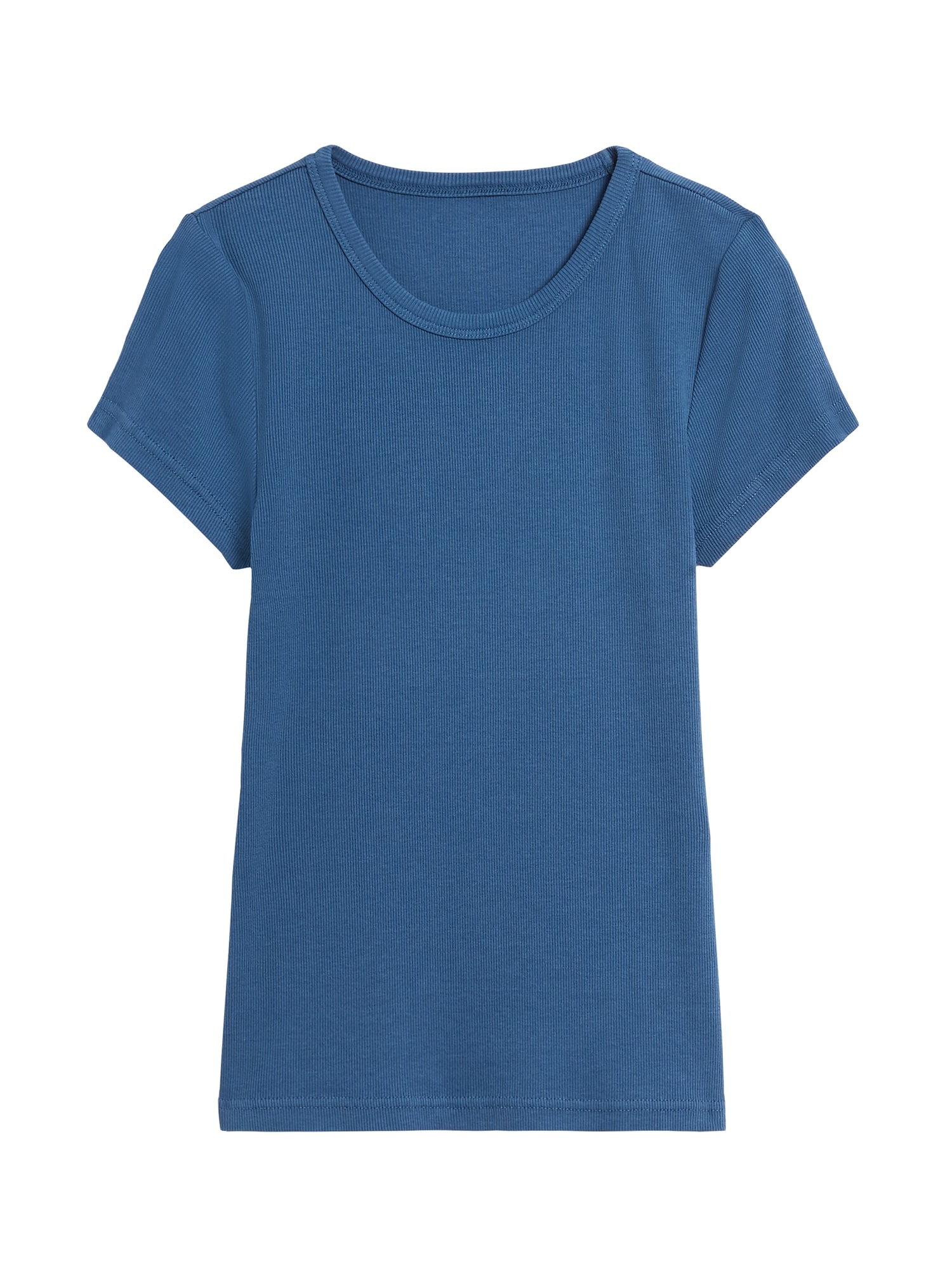 Fitted Ribbed T-Shirt | Banana Republic