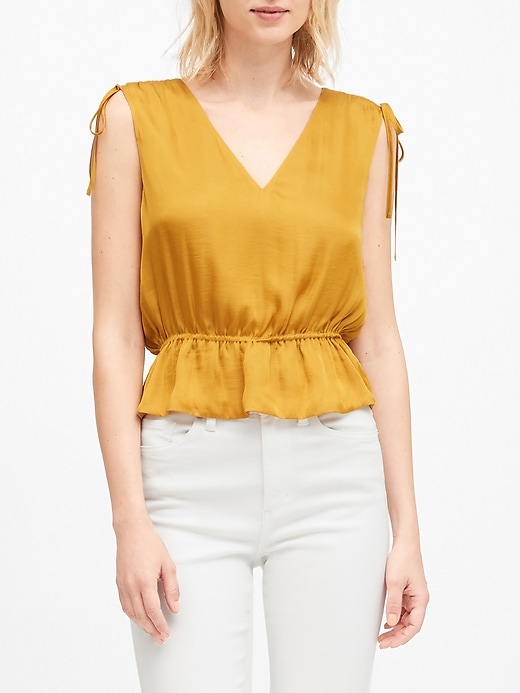 petite peplum top