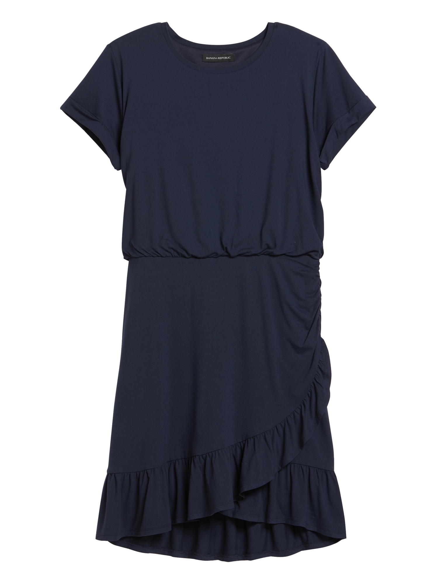 Flounce-Hem T-Shirt Dress