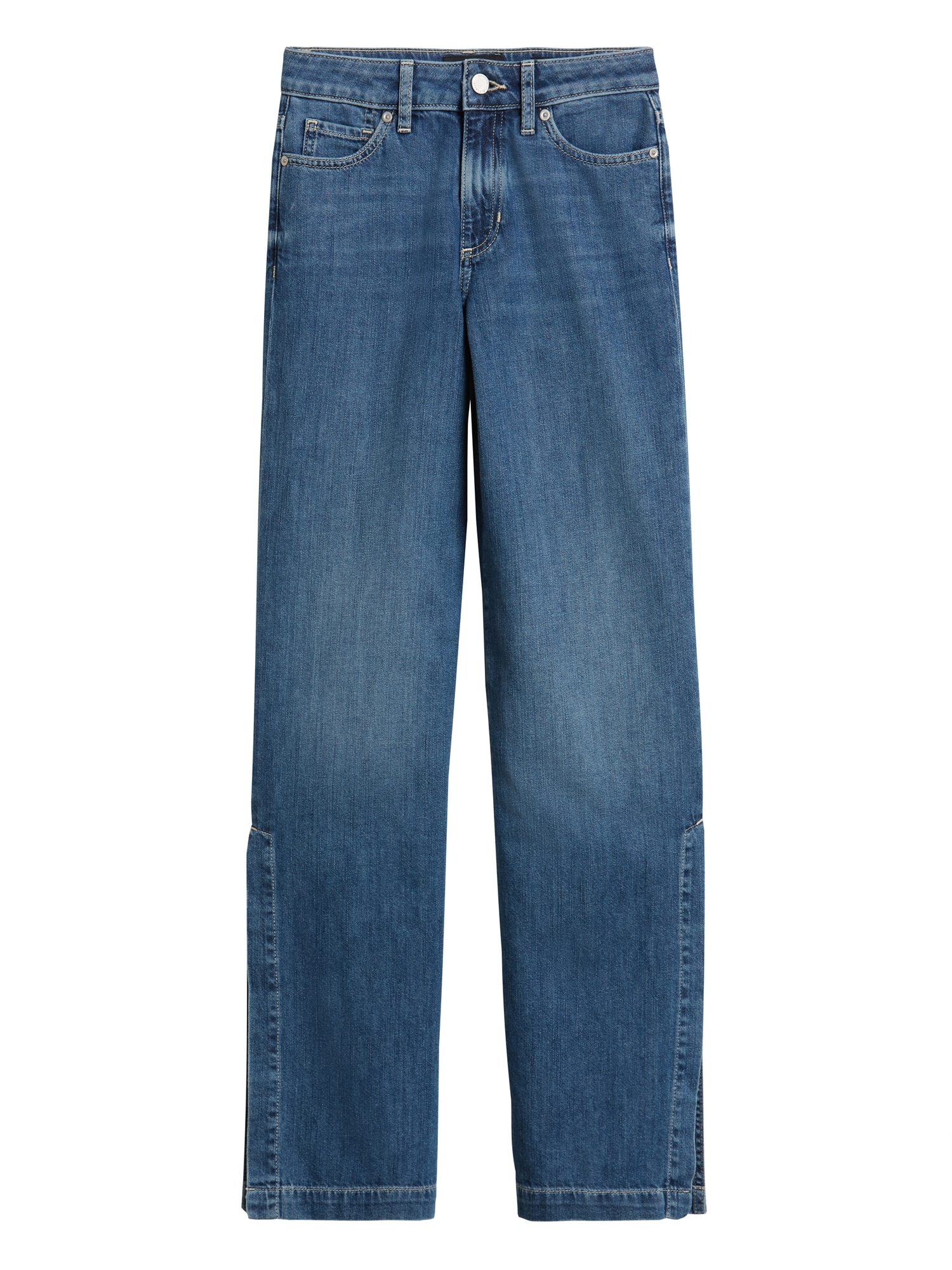 petite wide leg denim