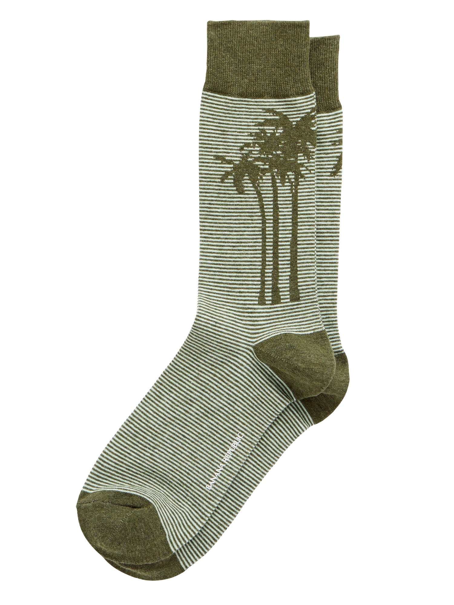 Palms Tree Stripe Sock