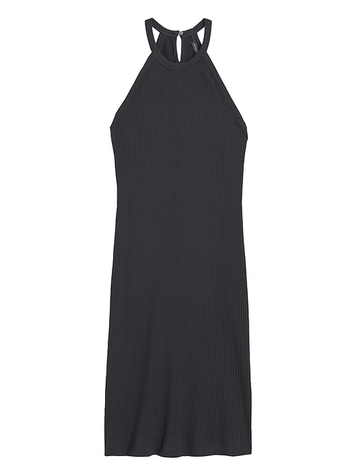 banana republic ribbed tank dress Women's Side-Shirred Tank Midi Dress In The Sun Regular Size L