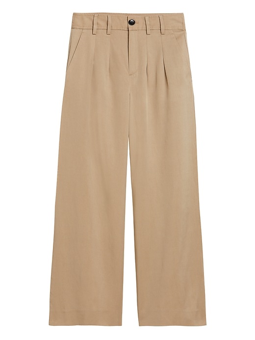 Banana Republic High-Rise Wide-Leg Pleated Ankle Pant. 1