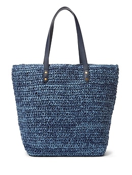 gap straw tote