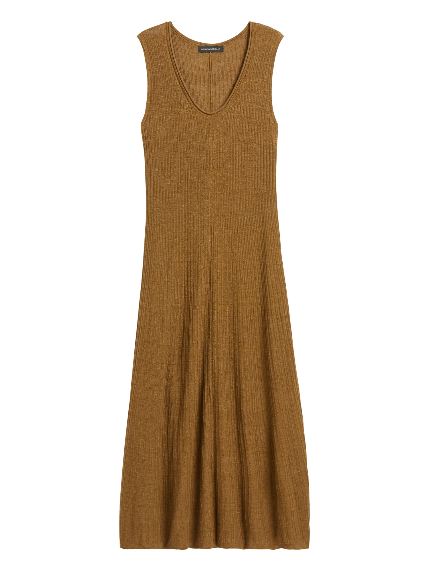 Linen-Blend Sweater Dress