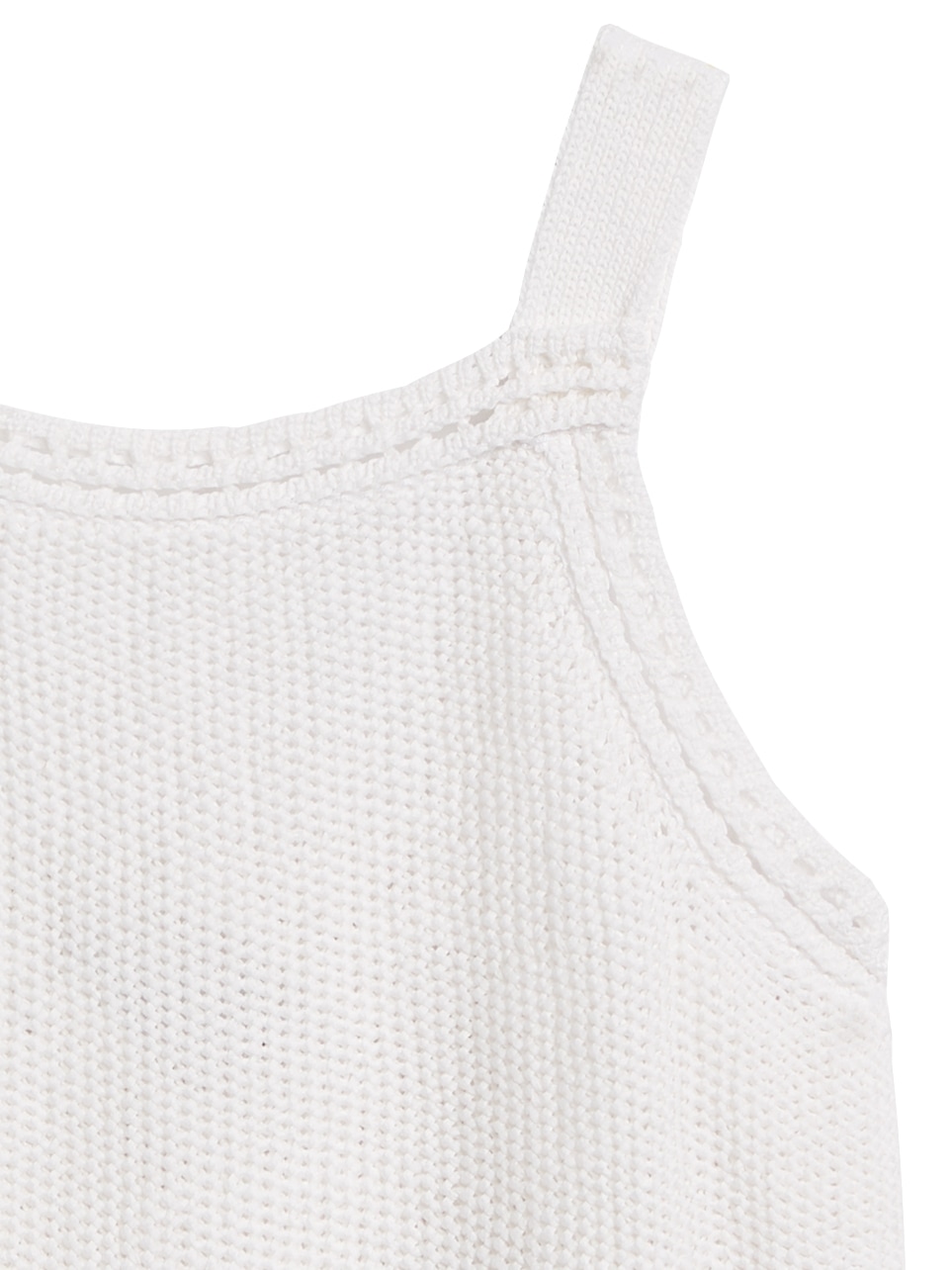white sweater tank