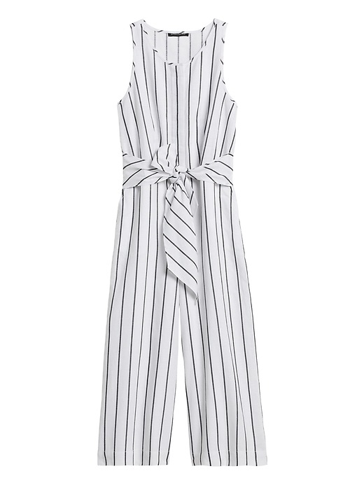 banana republic black and white jumpsuit