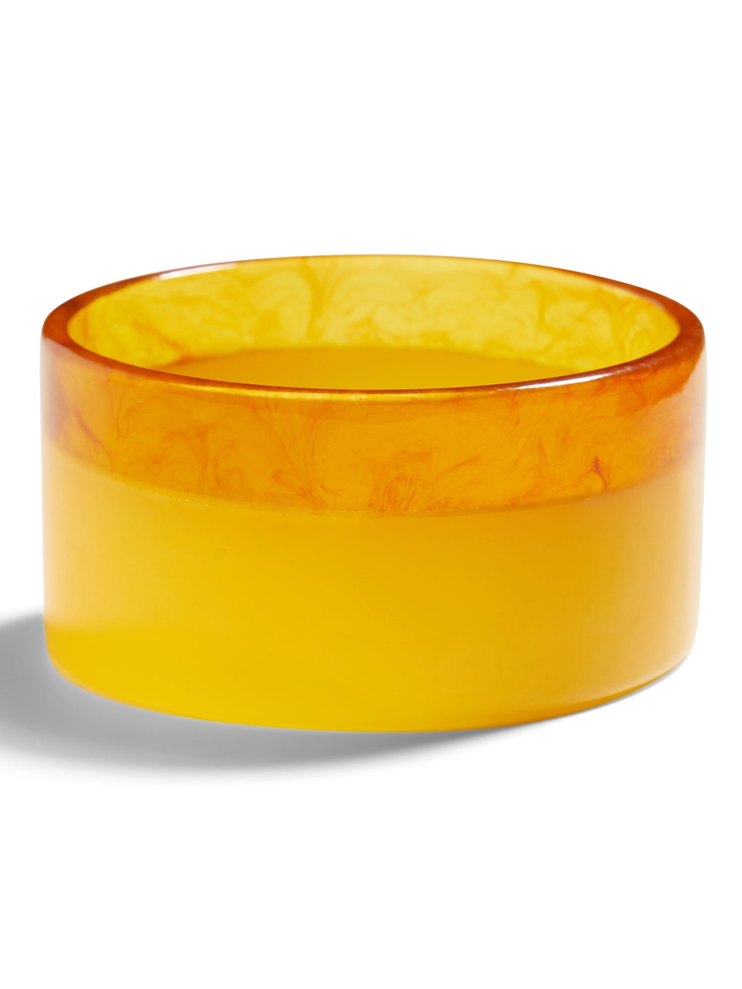 Two-Tone Amber Resin Bracelet