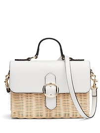 Wicker Crossbody Bag | Banana Republic