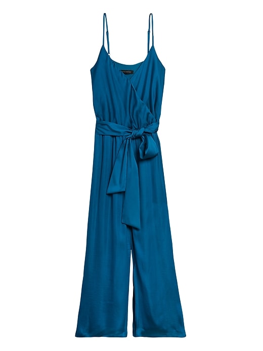 Banana Republic Satin Wide-Leg Cropped Jumpsuit. 1