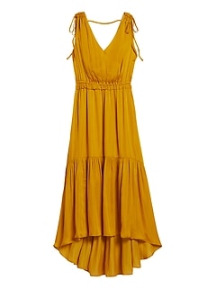 soft satin maxi dress banana republic