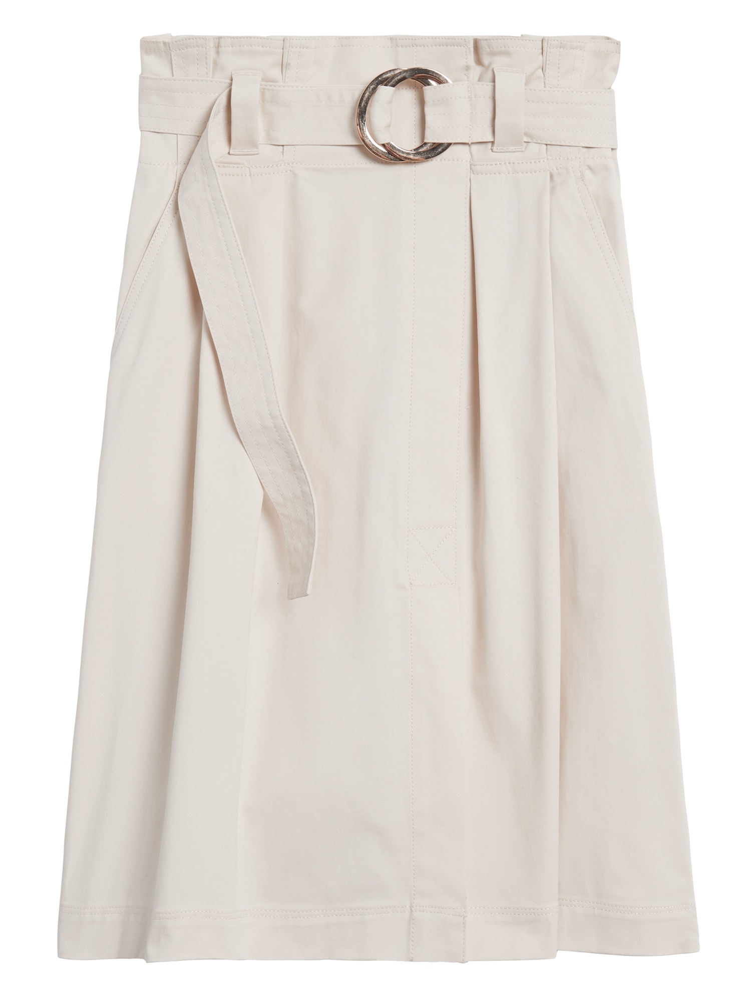 Paper Bag Midi Skirt