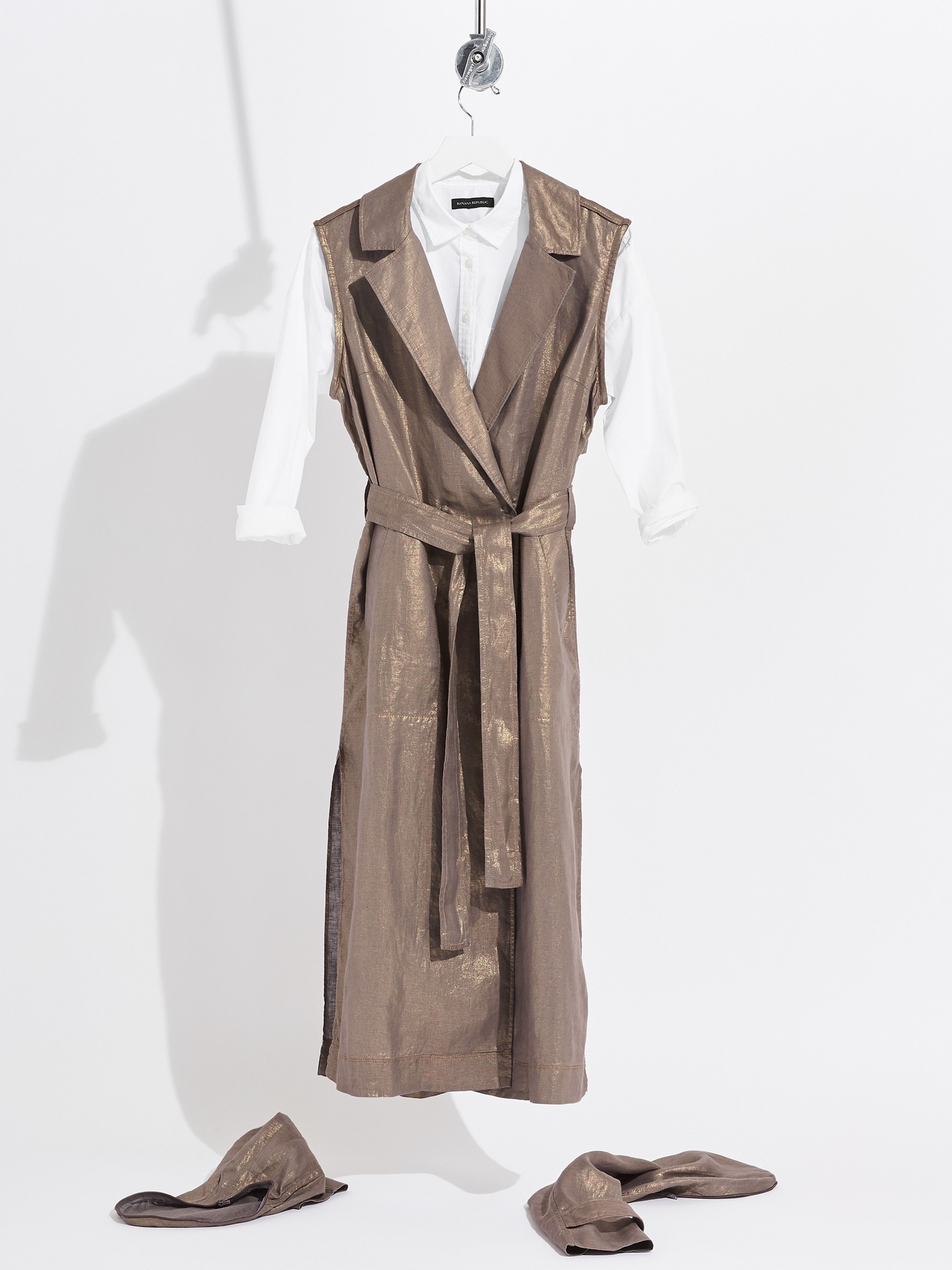 linen trench coat
