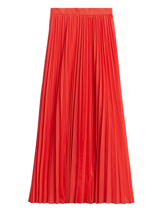 Banana Republic Petite Pleated Poplin Maxi Skirt - 549027002