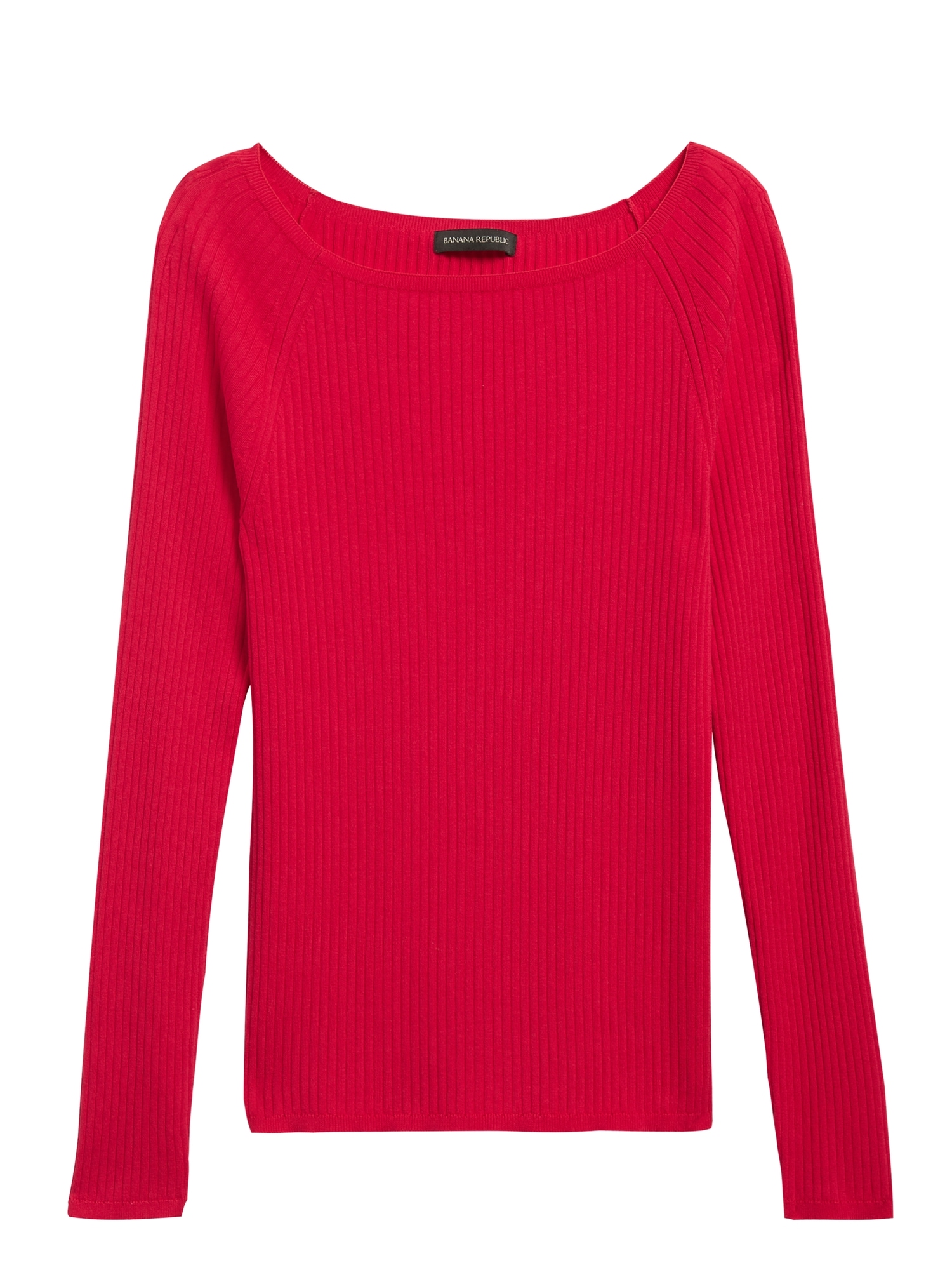 Boat-Neck Sweater Top