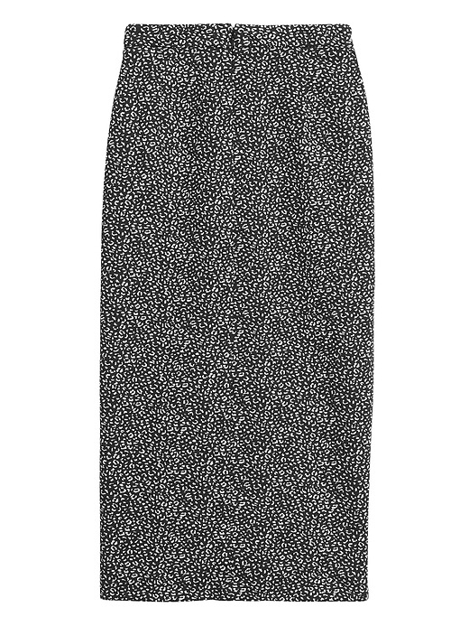Leopard Jacquard Pencil Skirt | Banana Republic