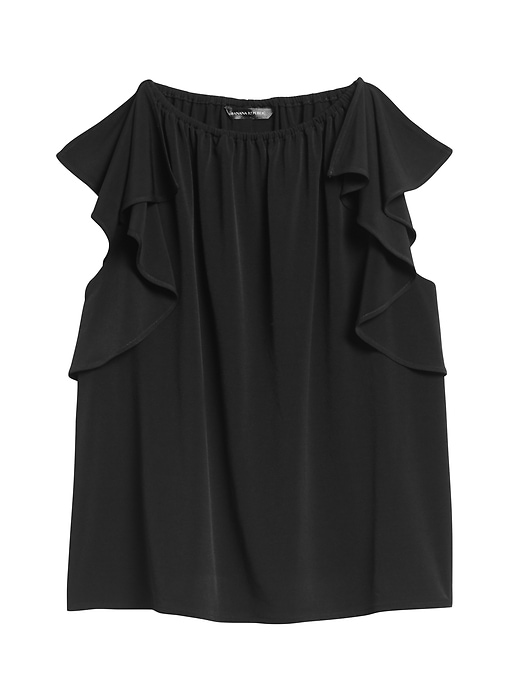 banana republic ruffle sleeve top