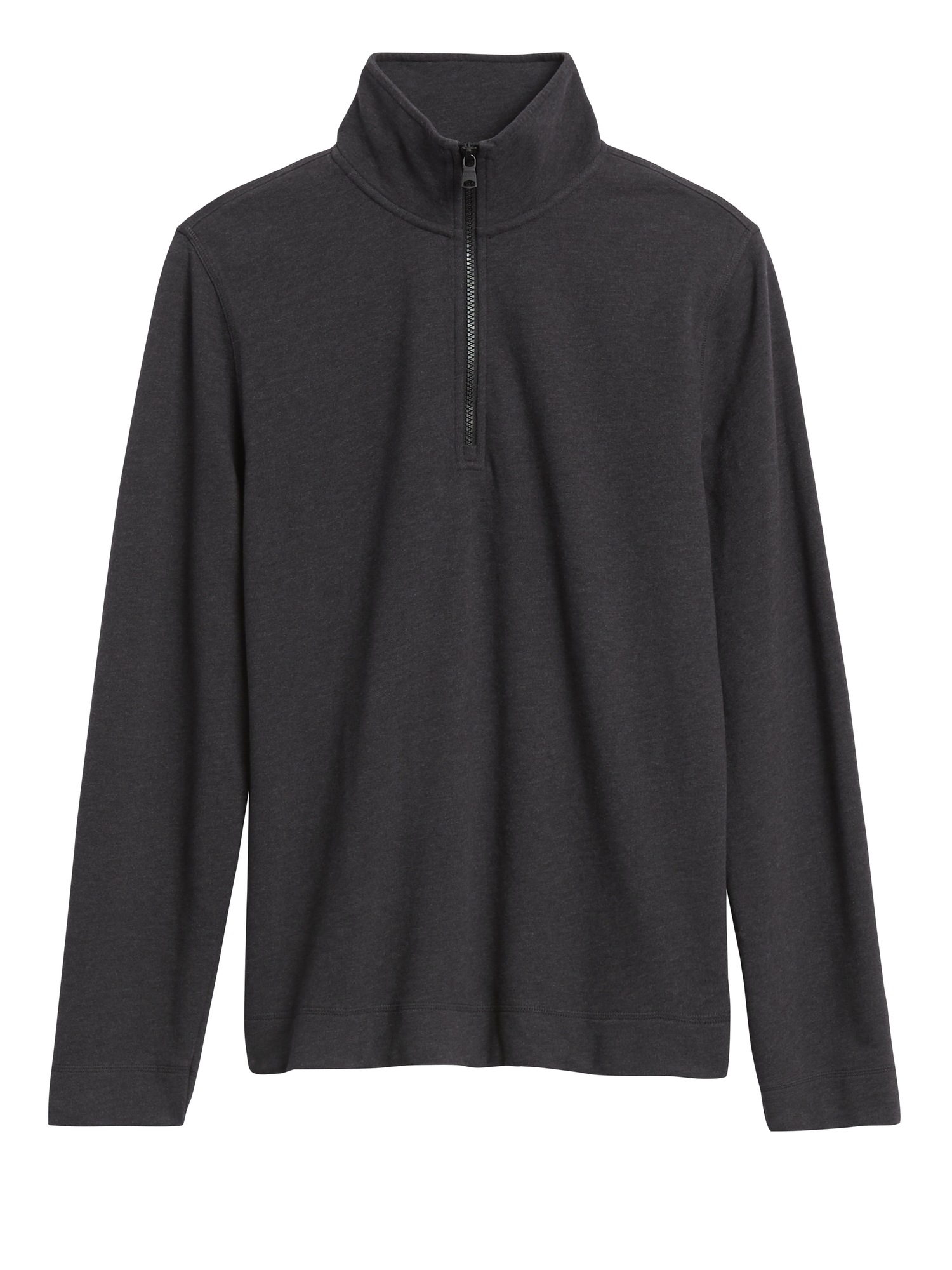 half zip black sweatshirt